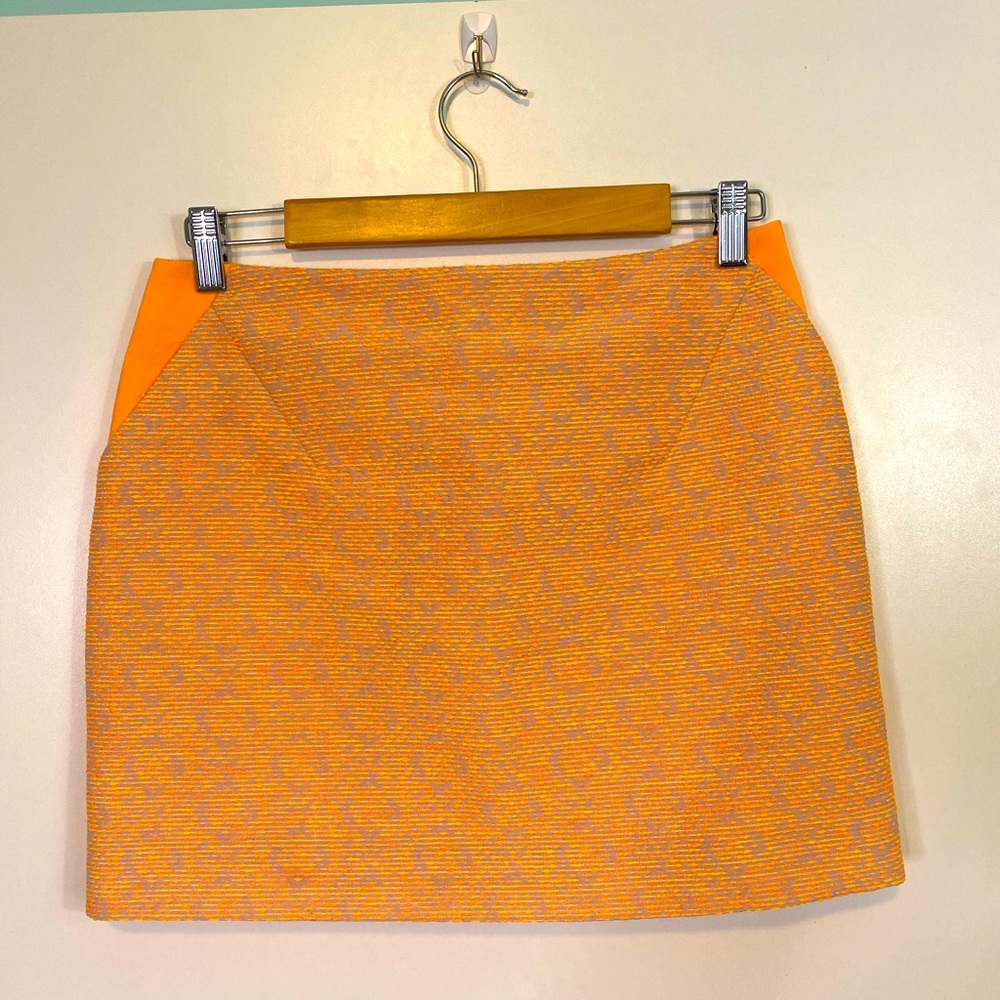 Ted Baker London Orange Mini Skirt